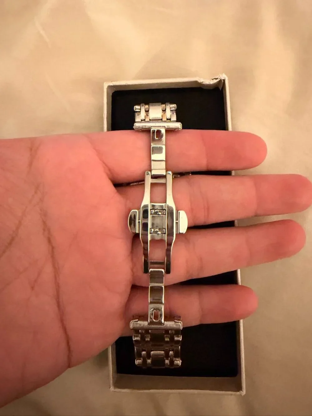 OLEVS Watch for Men Diamond Business Dress Analog Quartz Stainless Steel